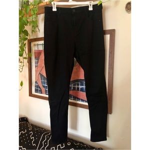 ASOS curve high rise black skinny jeans.